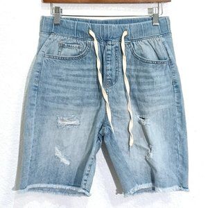 American Original Rewash Brand Jogger Bermuda Pull On Denim Shorts
